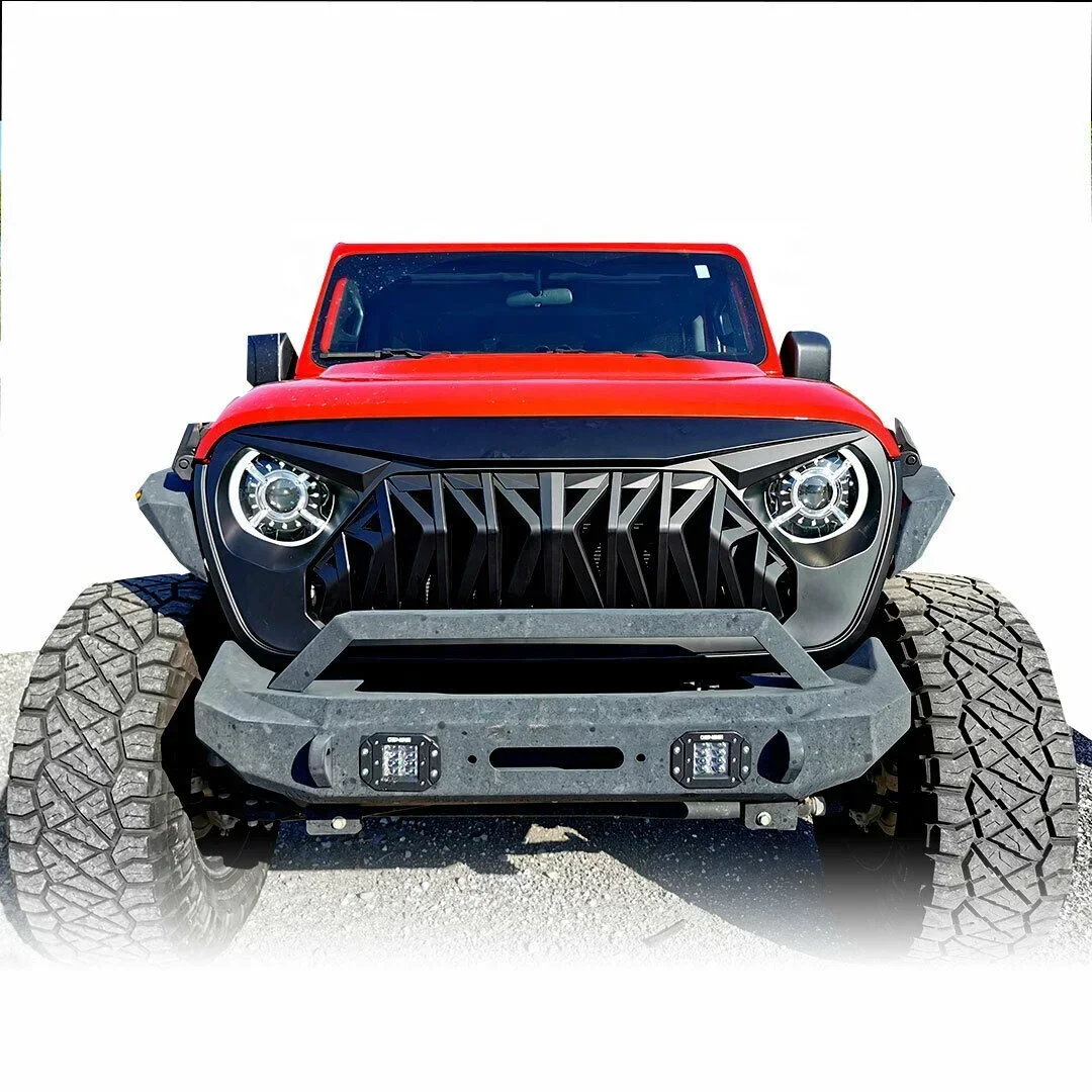 Powder-Coated Front Bumper for 2018-2022 Jeep Wrangler JL JLU JT