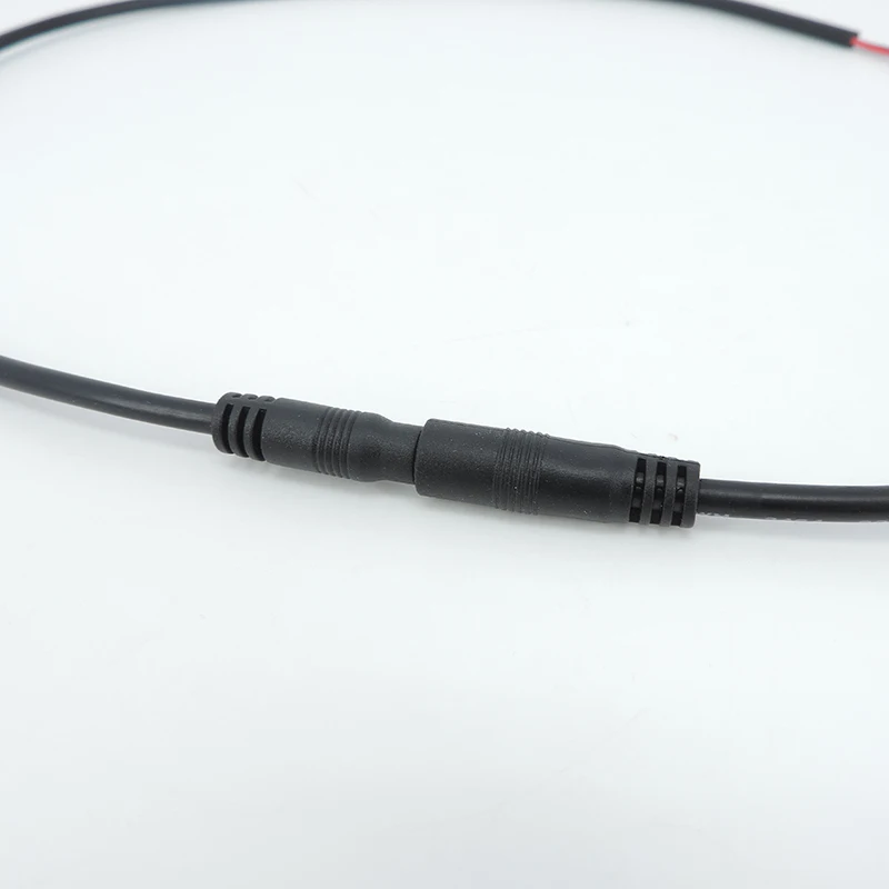 Conector de cable macho hembra de CC, adaptador de extensión de enchufe de alimentación de CC, 0,5 m, 4,0x1,7mm