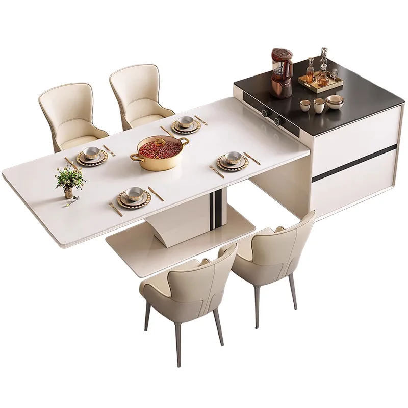 

Light luxury island table integrated bar table household
