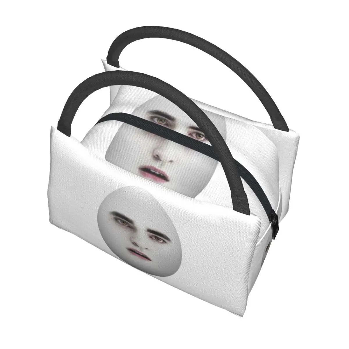 

Eggward Funny Edward Cullen Insulated Lunch Bag for School Picnic Storage Food Boxes Container Cooler Thermal Lunch Box Tote