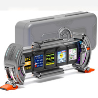 Smart App Tube Clock Arbitrary Screen Glow Clocks Gaming Decor Desk Personalized RGB LED Display Creative Desk Ornament Gift