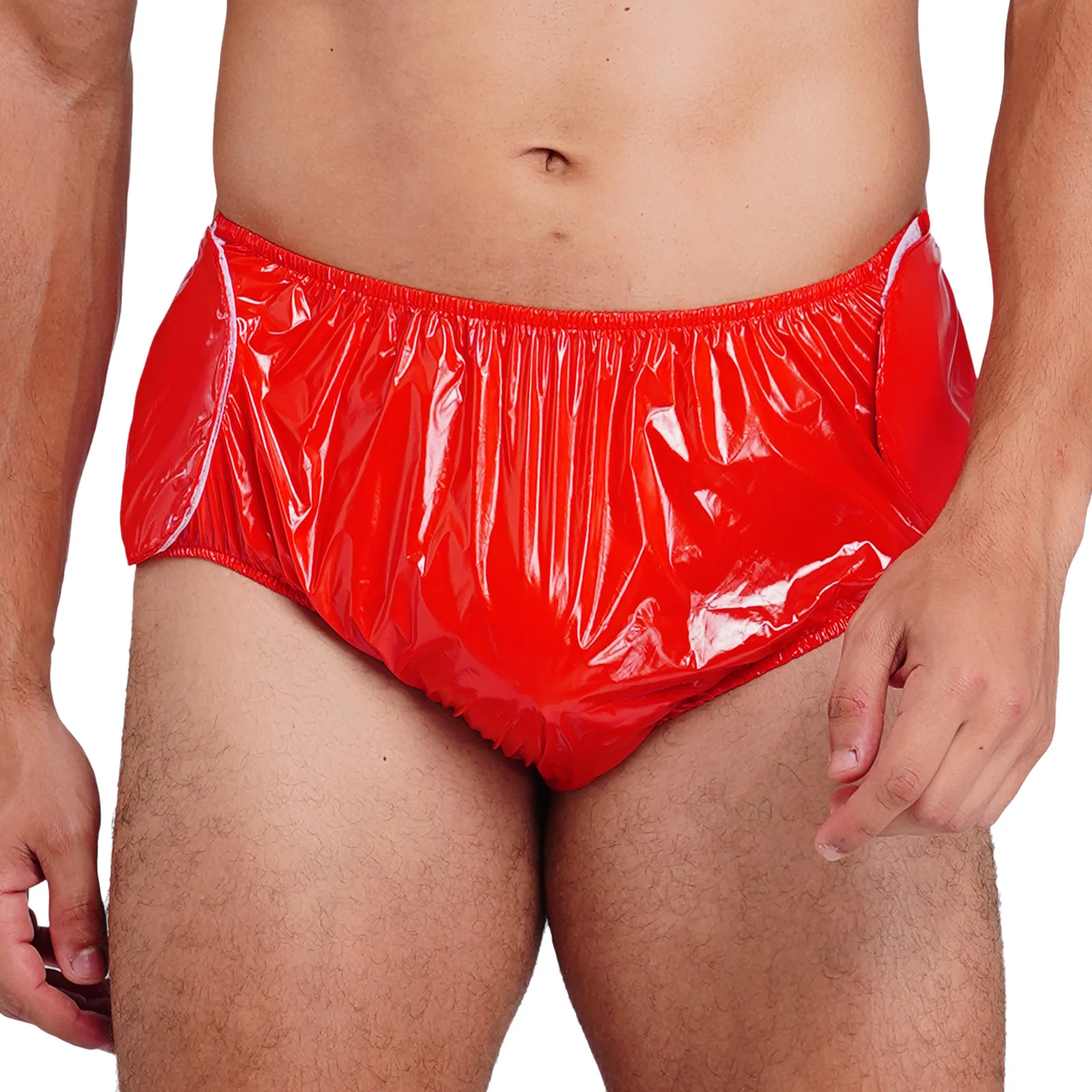 Mens Waterproof Special Need Swim Brfiefs Reusable Swim Diaper Cover Underwear for Beach Vacation Family Swimming Trip Holiday