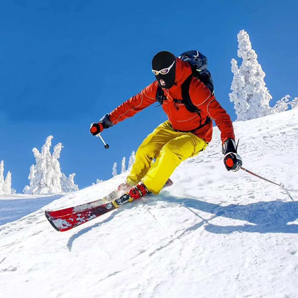 قناع تزلج بالاكلافا بثلاث فتحات للخريف/الشتاء، قناع رياضي دافئ لركوب الدراجات، قناع وجه كامل لحماية الأذن، قبعة بيني محبوكة، هدايا الهالوين #5