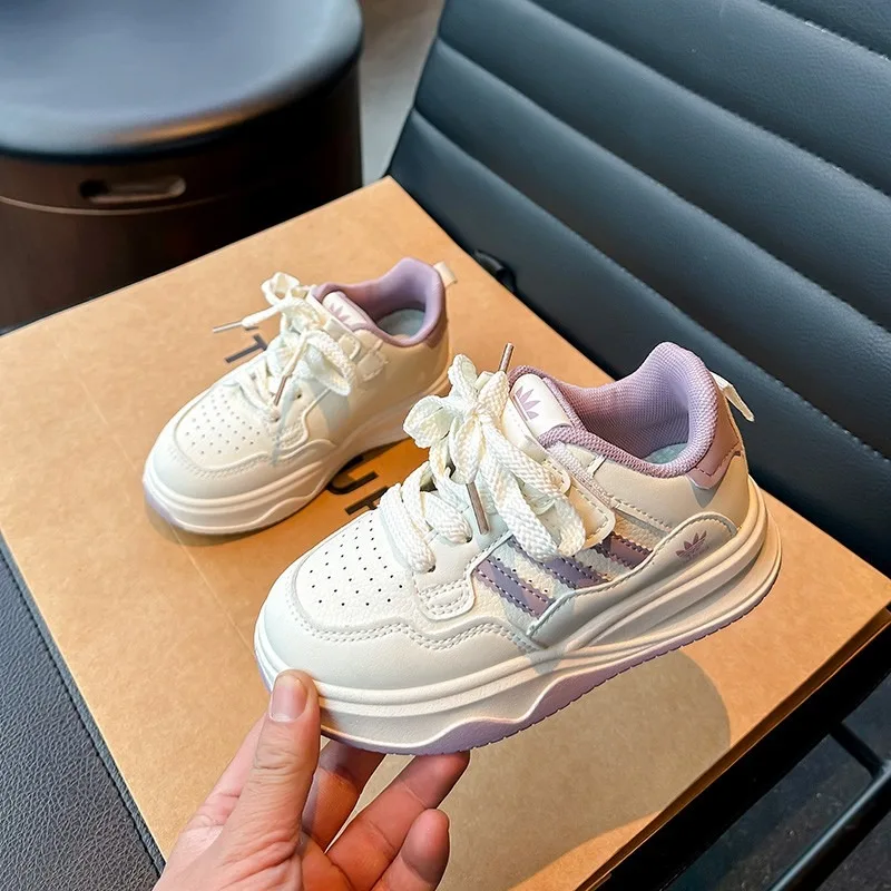 

Children's Sneakers Kids Fashion Design White Non-slip Casual Shoes Boys Girls Breathable Sneakers Toddlers Outdoor Shoes L0671