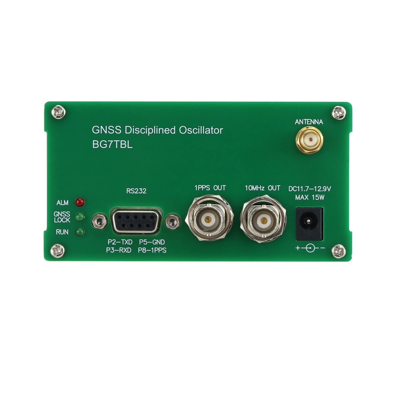 Reloj GPS LCD-GNSS Oscilador disciplinado GNSS de 10MHz con pantalla de frecuencia LCD para GPS + GAL/+BDS/+QZSS/+GLO