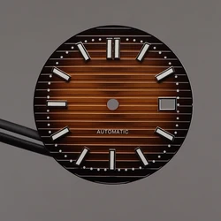 30,8mm Zifferblatt Luxus Herren uhr c3 leuchtende Zubehörteile für modifizierte Nautilus Seiko Nh35 Uhrwerk 39,5mm Gehäuse