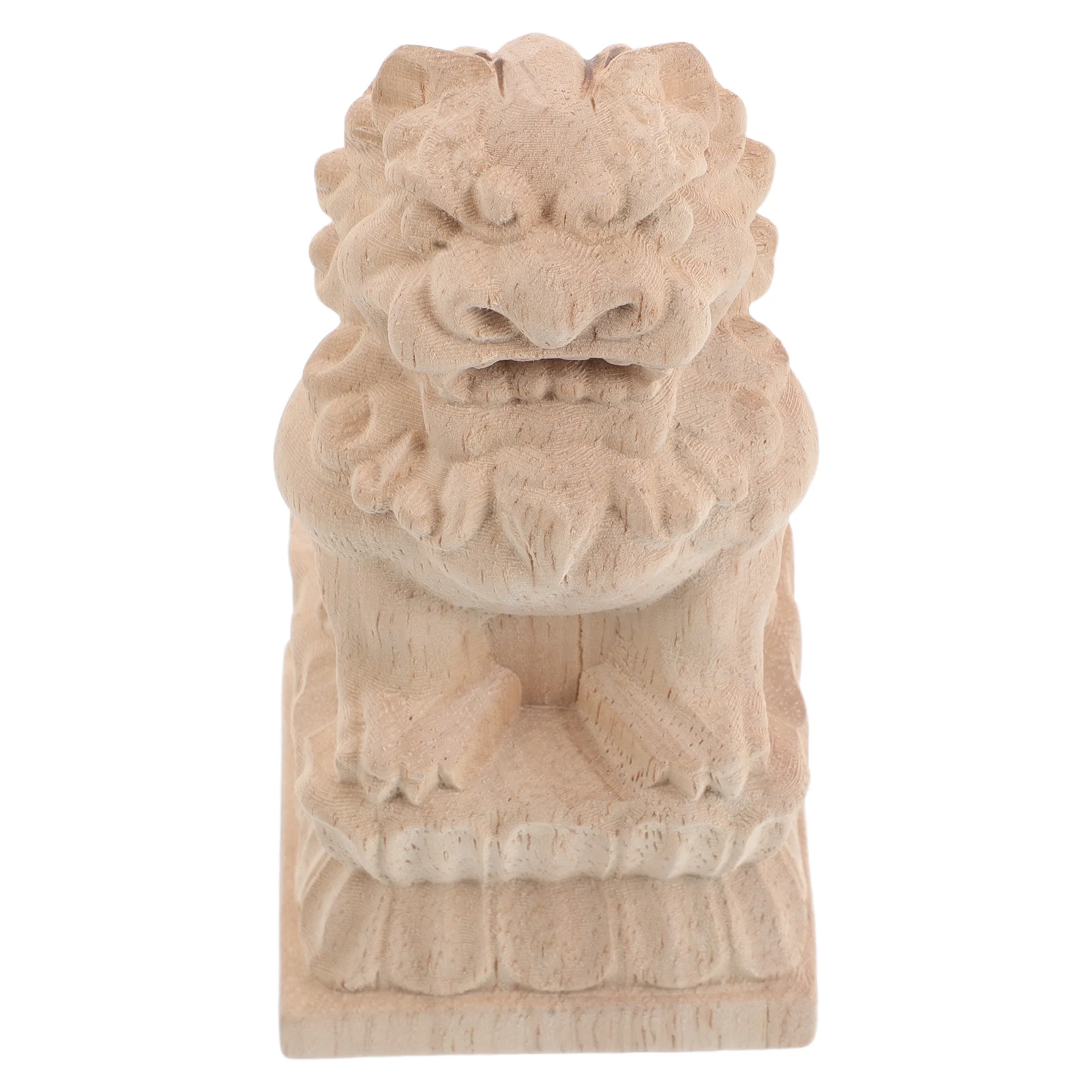 

Garden Bridge Column Decoration Tiny Chinese Model Wood Craft Finials Cap Outdoors Arch Landscape Courtyard Lion