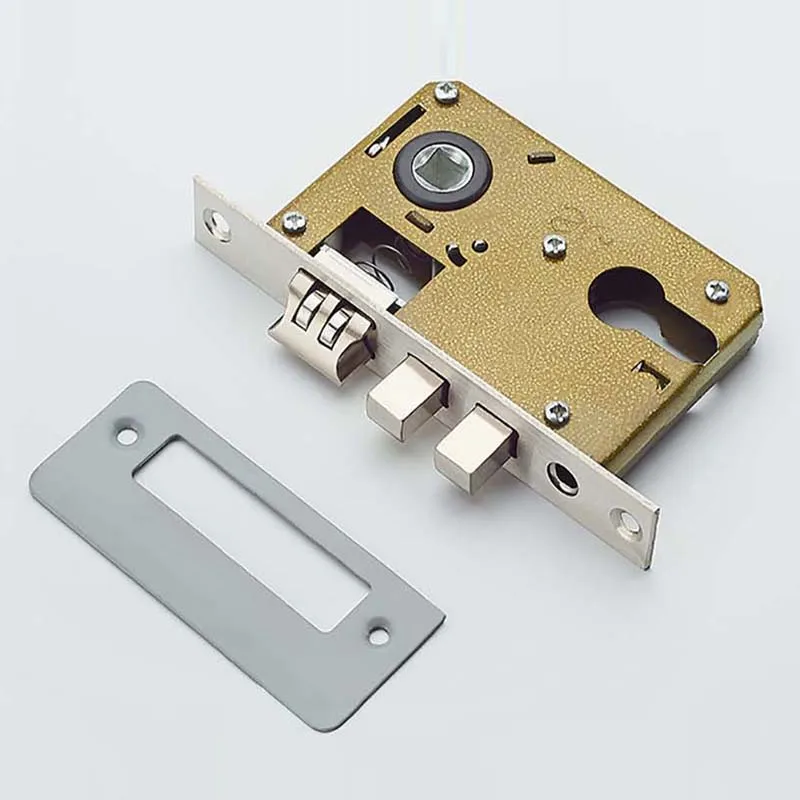 Stainless Steel Lock Body Lock Core Indoor Bedroom Lock Tongue Lock  Universal Type Room Household Silent Wooden Door Lock