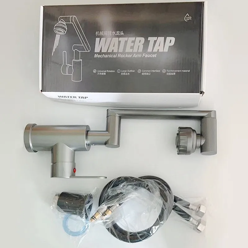 1080 ° Rubinetto per lavello da cucina girevole Rubinetto per lavandino del bagno Rubinetto per lavabo Rubinetto multifunzione per acqua calda e
