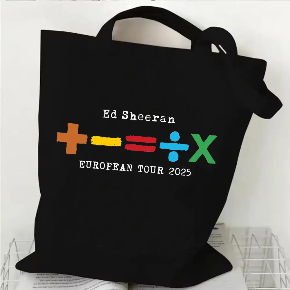 Ed Sheeran European Tour 2025 Merch Canvas Bag Shopping Canvas