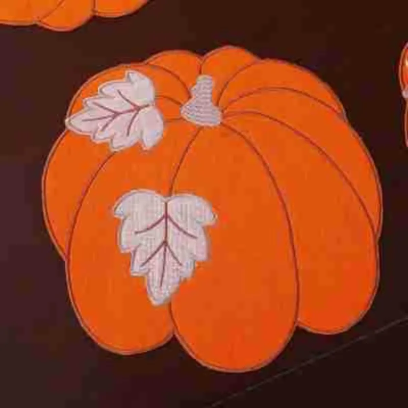 1 قطعة سجادة عشاء الهالوين المطرزة اليقطين اليدوية الإبداعية مهرجان الجدول حصيرة سميكة غير المنسوجة كأس عازل حصيرة slarohwin #2