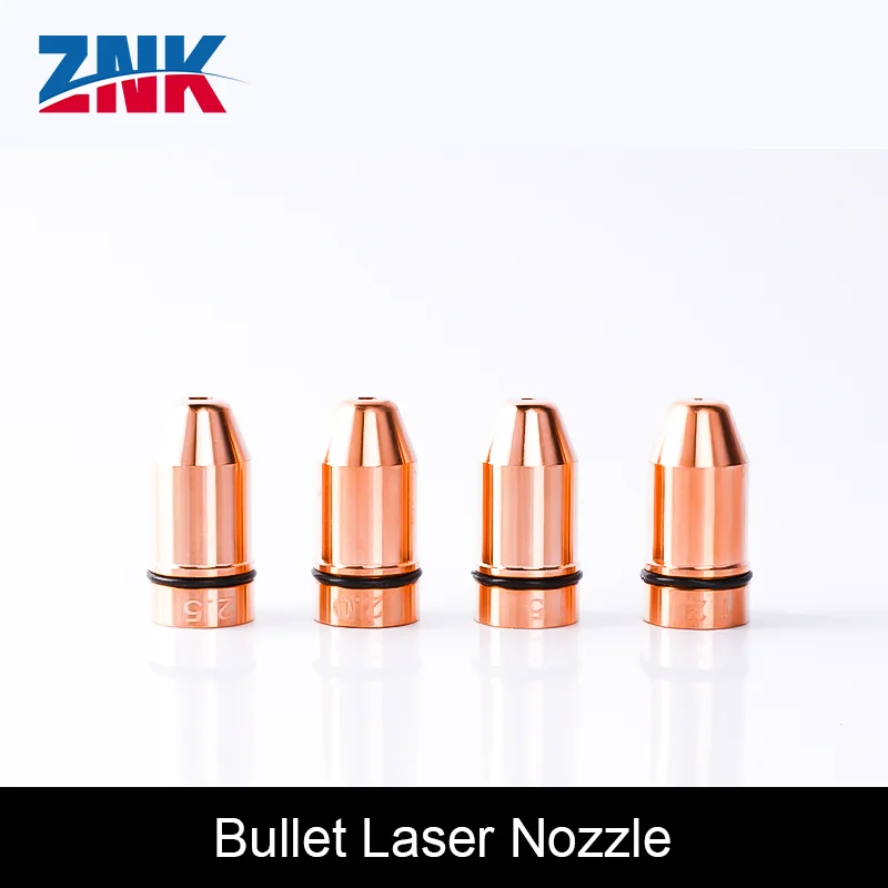 ZNK Bullet Laser Nozzles Single Double Layer Caliber 0.8-4.0  for Raytools Precitec WSX Bodor Cutting Head Welding Accessories