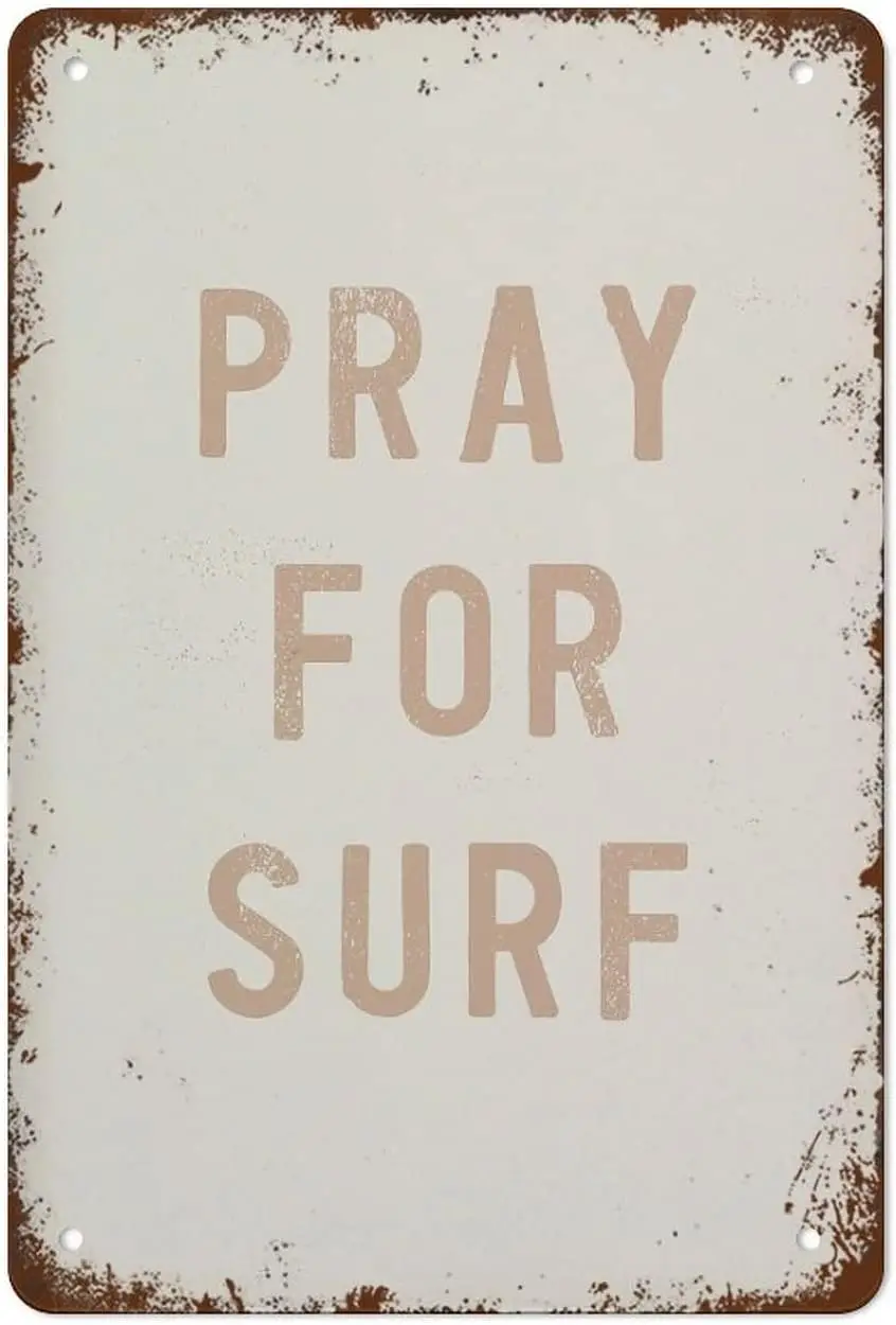 Pray for Surf Pink Print Beach Wall Art Beach Home Beach Print Coastal Home Decor Coastal Poster Beach Sign Surf Print