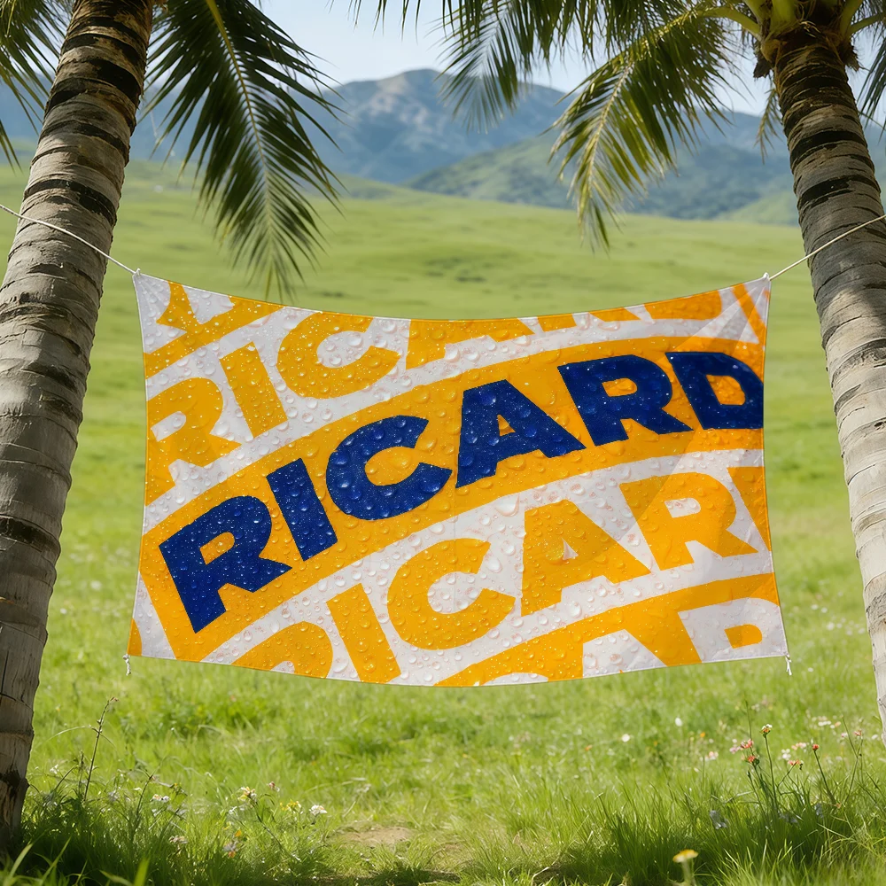 Fashion R-Ricard-ES flag For Room Dorm Camping Picnic Art Style Garage Bar wall Decoration Banner view 3