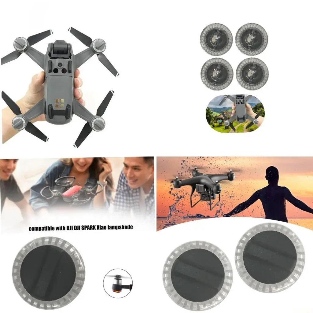 B03F Pack of 4pcs MotorArm LED Shade Sleeve Repair LED Cover for SPARK Quadcopter