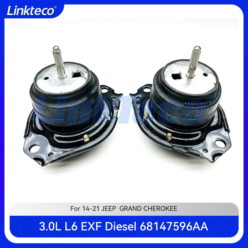 Engine part Left & Right Motor Trans Mount set Fit 3.0 L V6 EXF Diesel For 14-21 3.0L JEEP GRAND CHEROKEE 52124677AF 68252523AA