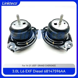 Engine part Left & Right Motor Trans Mount set Fit 3.0 L V6 EXF Diesel For 14-21 3.0L JEEP GRAND CHEROKEE 52124677AF 68252523AA