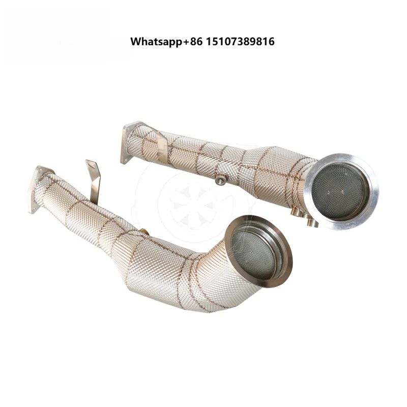 

For MACAN GTS 2.9T with OPF 2020+ Catted Downpipe with Heat Shield