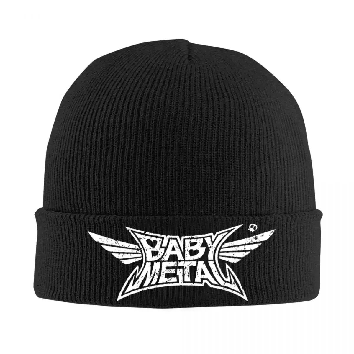 Baby Metal Logo Bonnet Hats Beanie Hats Pattern Knitting Hat Winter Vintage Men Women Kpop Thermal Elastic Cap