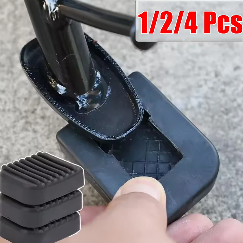 

2/4Pcs Motorcycle Footrest Pad Soft Rubber Anti-Slip Mat Scooter Base Extension Accessories