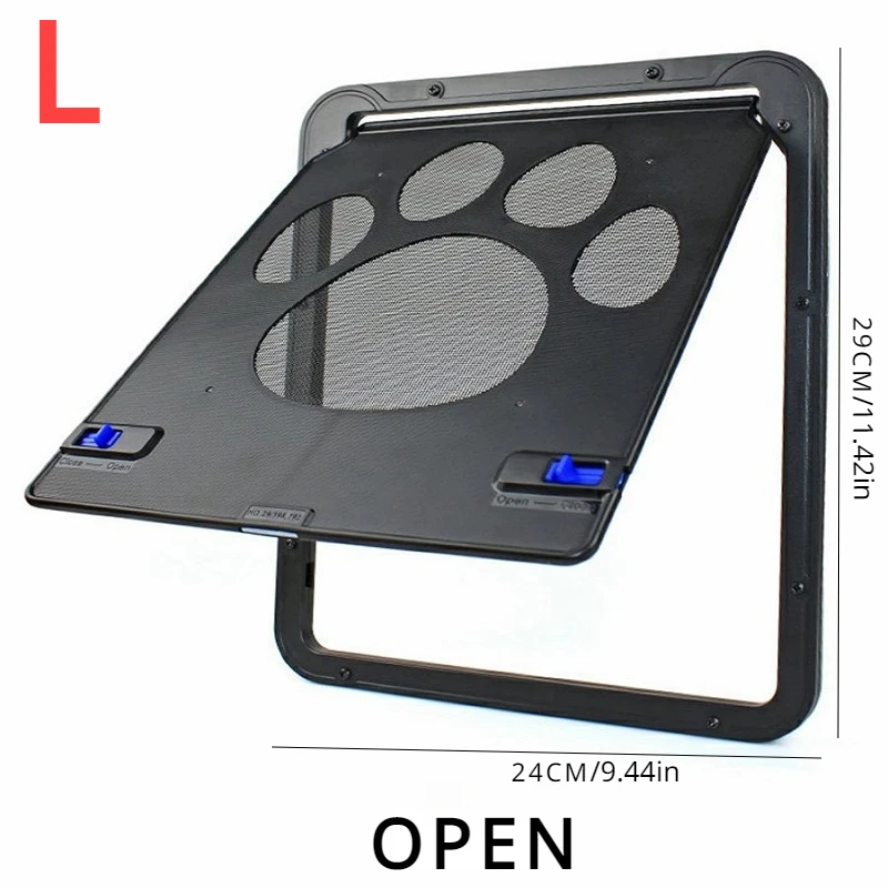 Pet Door Outdoor Dogs Cats Window Gate House Enter Freely Fashion Pretty Garden New Safe Lockable Screen Easy Install Dog Gate