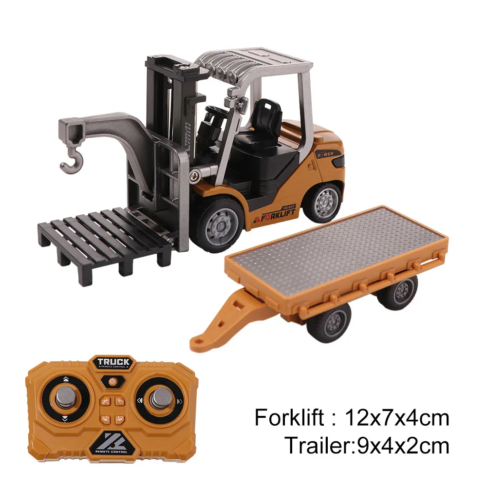 Full Proportion Remote Control Forklift 2.4g Remote Lighting Effects Alloy Forklift Variable Speed Sound Effects