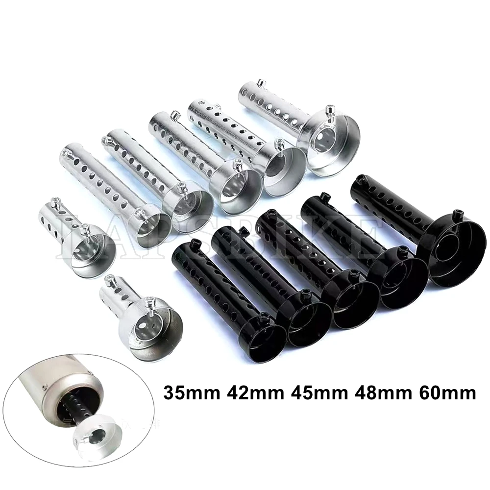 35mm 42mm 45mm 48mm 60mm Moto Exhaust Muffler Insert Baffle DB Killer Muffler Noise Sound Eliminator Adjustable Muffler Can