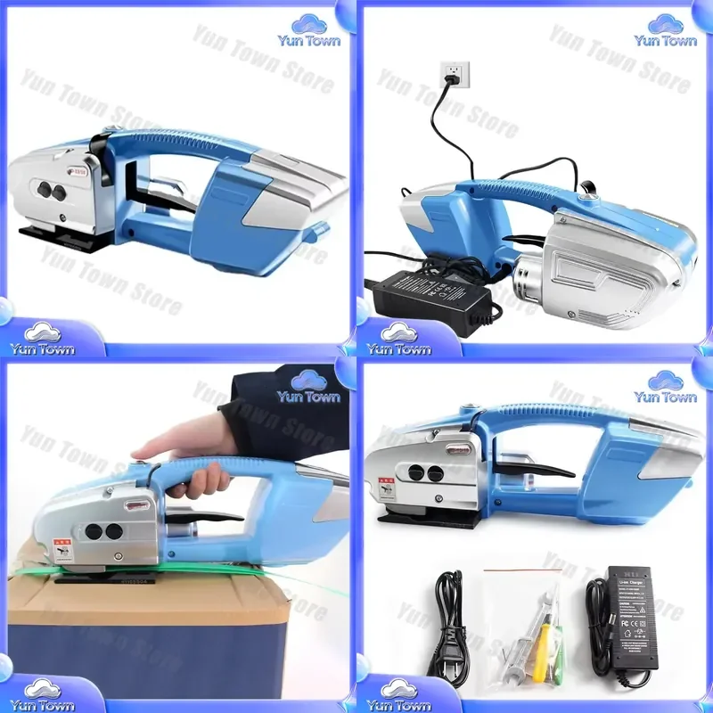 JD13/16 Semi Automatic Hand Electric Strapping Machine for PP PET Tape Strapping Tool Packing Equipment for Carton Box