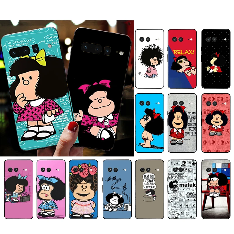 

Mafalda Phone Case For Google Pixel 9 Pro XL 8 7 6 Pro Pixel 8A 7A 6A 4A 3A 3XL Pixel 8 7 6 5 4