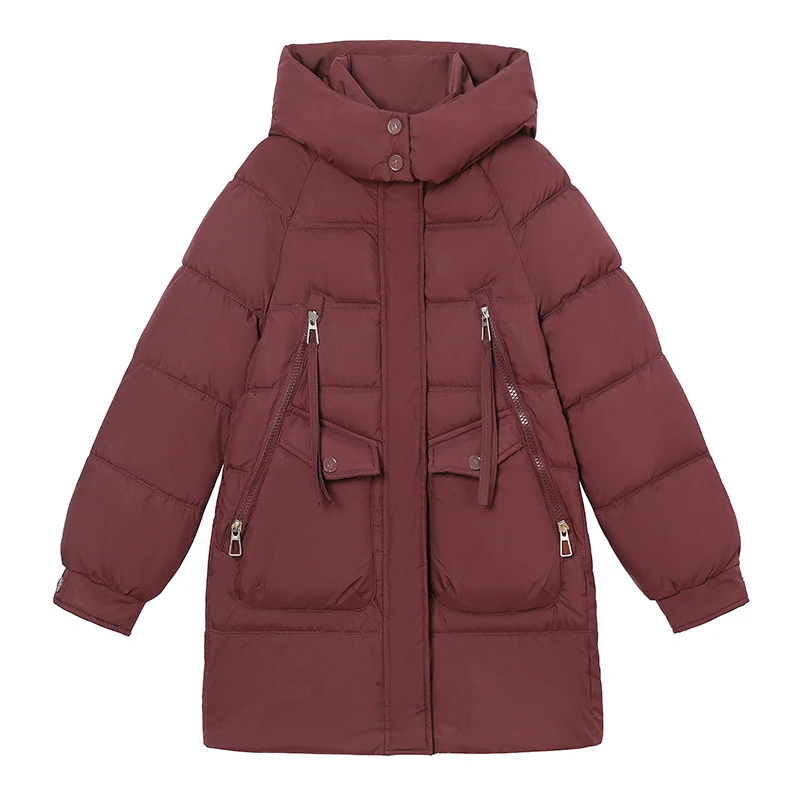 New 2024 Women Jacket Winter Thick Hooded Cotton Padded Coats Female  Loose Parkas Ladies  Outwear