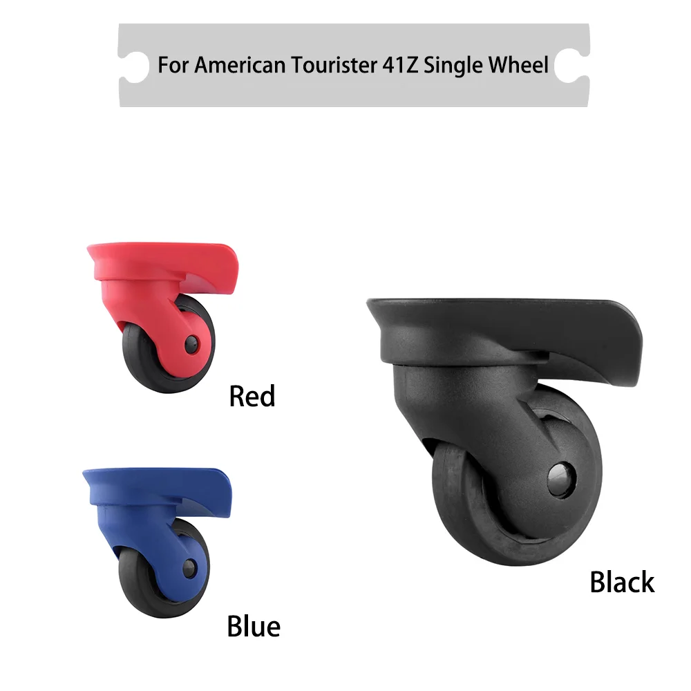 For American Tourister 41Z Universal Wheel Black Replacement Suitcase Rotating Silent Smooth Shock Absorbing Single Wheel