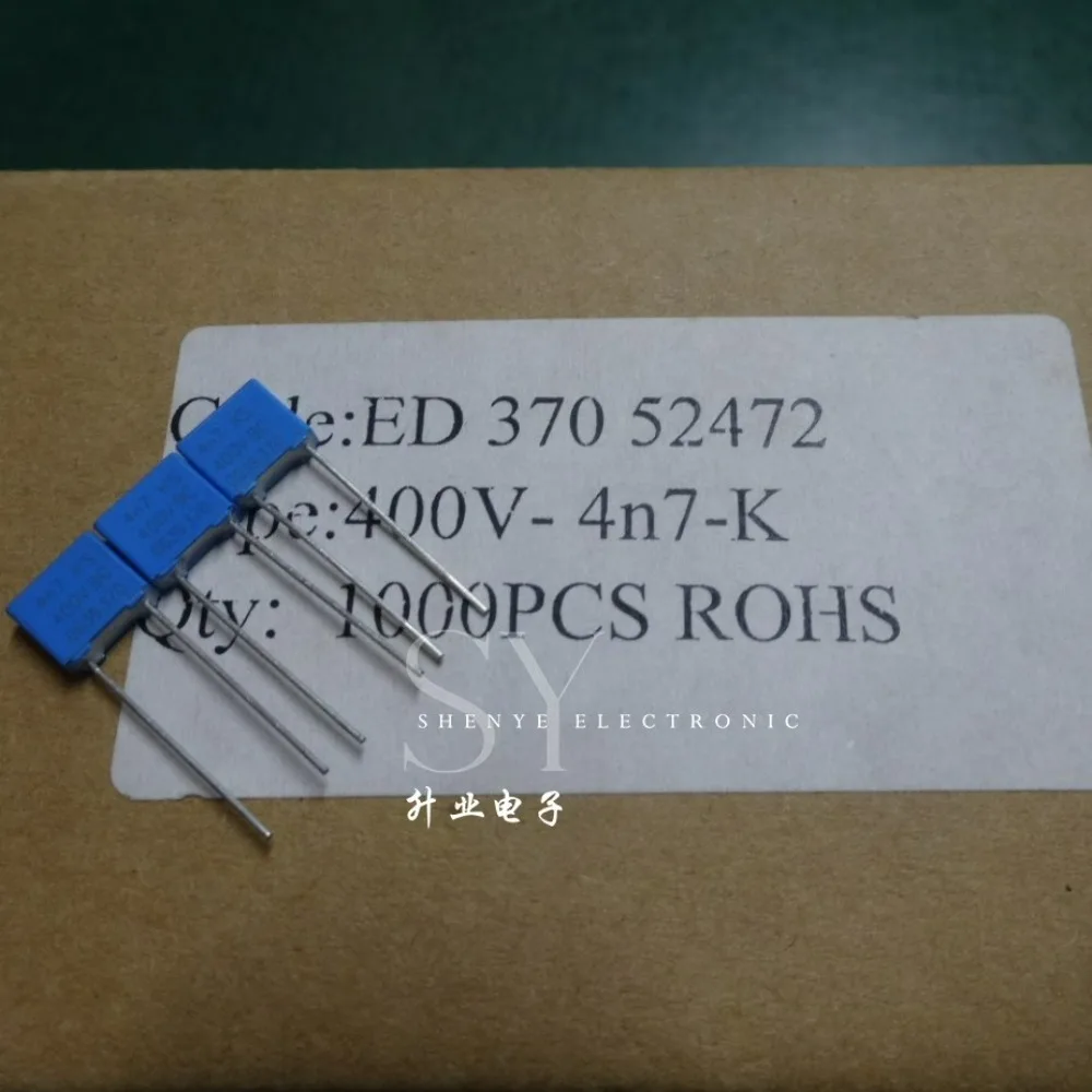

20PCS BC MKT370 0.0047uf/400v 4.7nf 4n7 4700pf 472 Brand New 5mm Film Capacitor ( Height: 6mm )