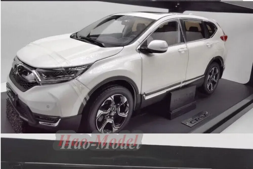 

NEW 1/18 For Honda CRV CR-V 2017 SUV Diecast Metal Model Car Simulation Toy Birthday Gift Hobby Display Ornaments Yellow/White