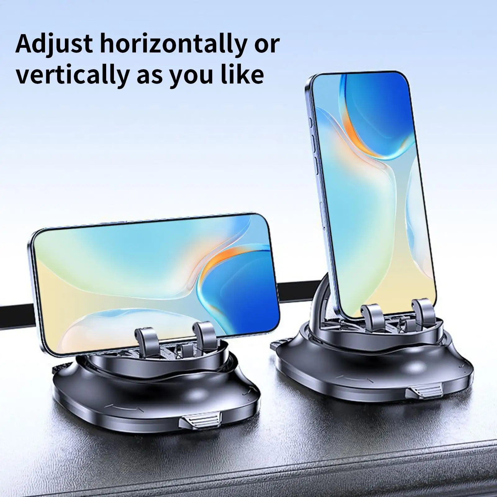 

Car Phone Mount 360 Degree Rotating Automobile Bracket Dashboard Phone Holder With Parking Number Plate For Road Trips GPS