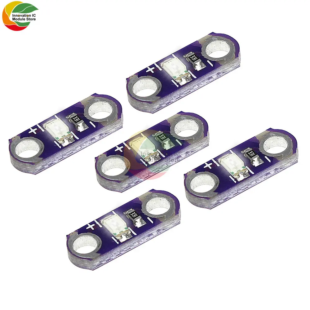 5-20 sztuk dużo LilyPad Led żółty/zielony/biały/niebieski/czerwona dioda LED moduł dla Arduino DIY zestaw 3V-5V SMD zestawy DIY