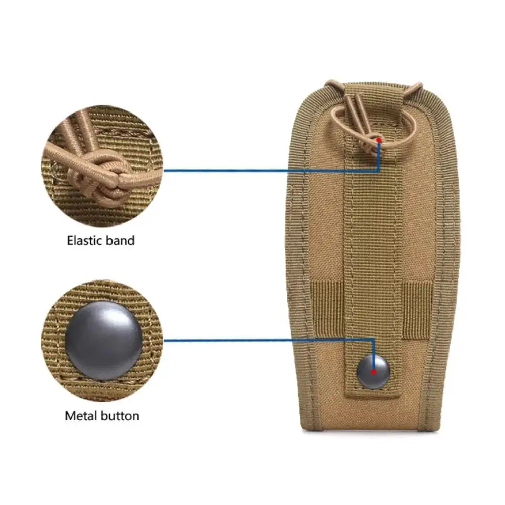 戦術的な Molle ラジオポーチ屋外戦術トランシーバー保護カバー多機能携帯電話戦術的なウエストバッグ