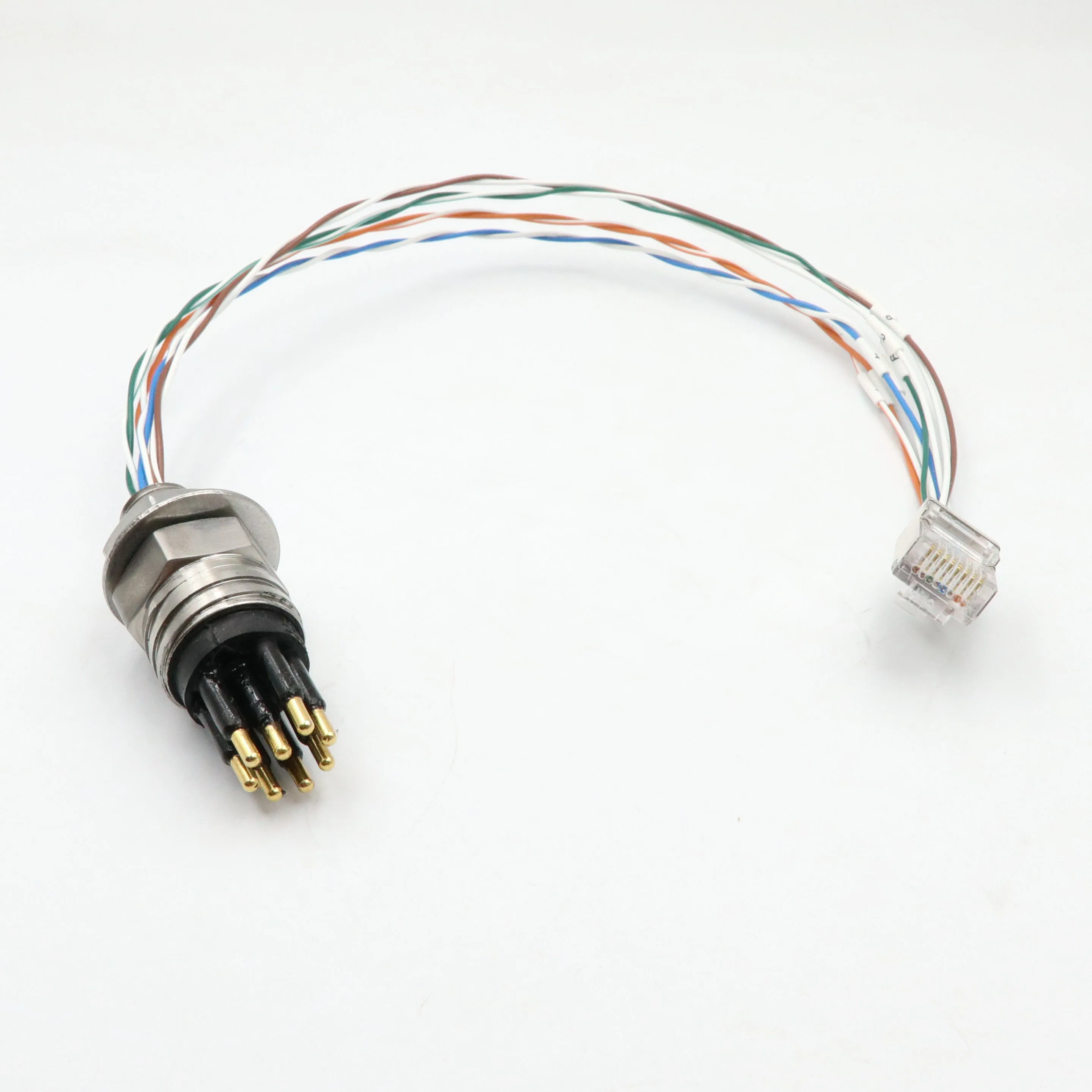 Gigabit Ethernet Subsea Connector IP68 316L Stainless Steel 7000m Wet Mate SubConn-Compatible for ROV AUV Camera