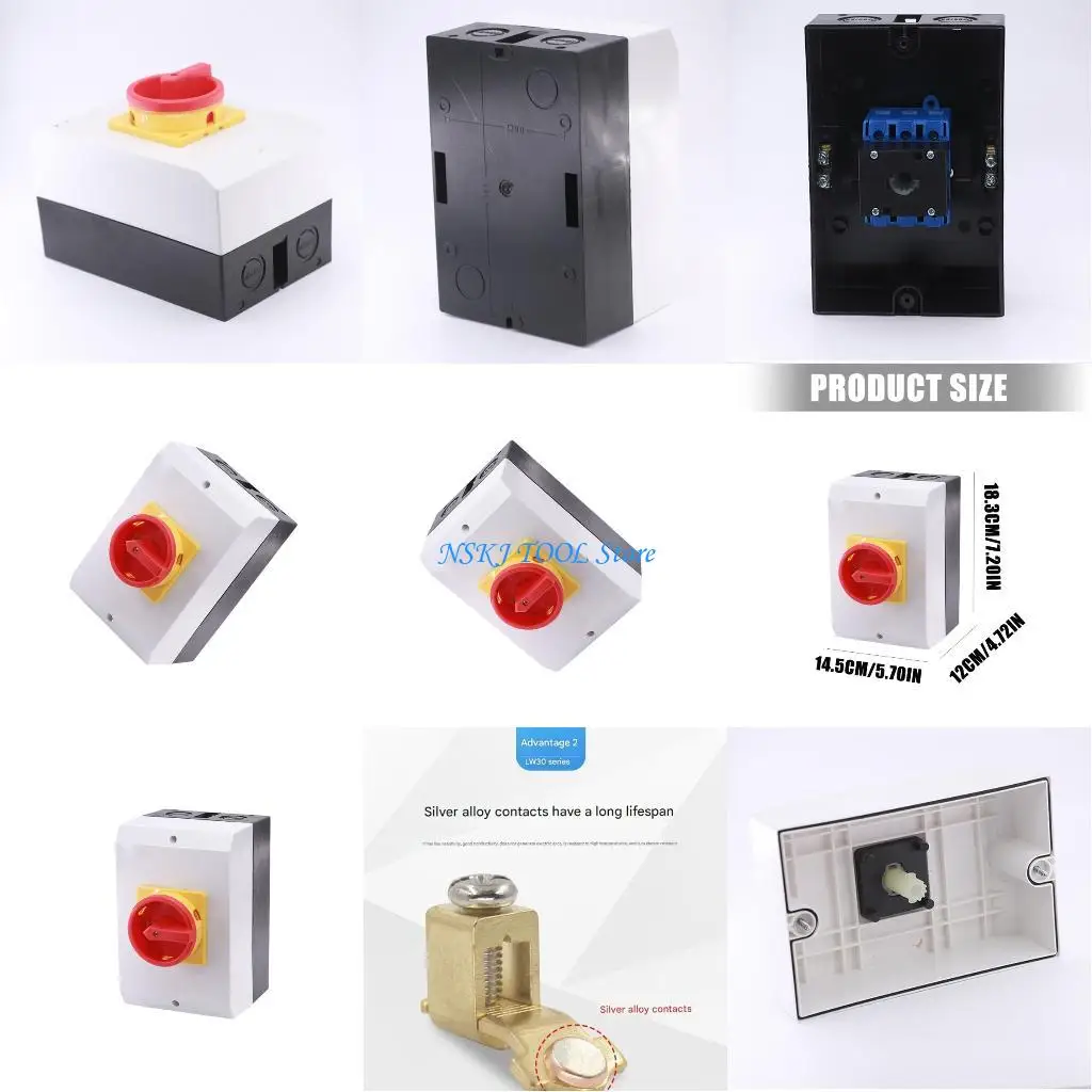 L8RC Waterproof On/OFF Disconnecting Switches 63A Isolator Disconnect Switches For Industrial Equipment Electrical Control