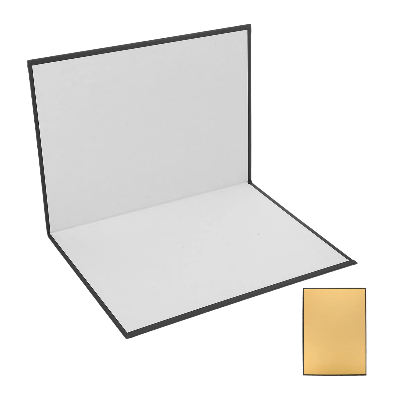 Réflecteur photo A4 pliable en carton argenté, panneau diffuseur de lumière, panneau réflecteur pour éclairage d'appoint, pour photographie culinaire