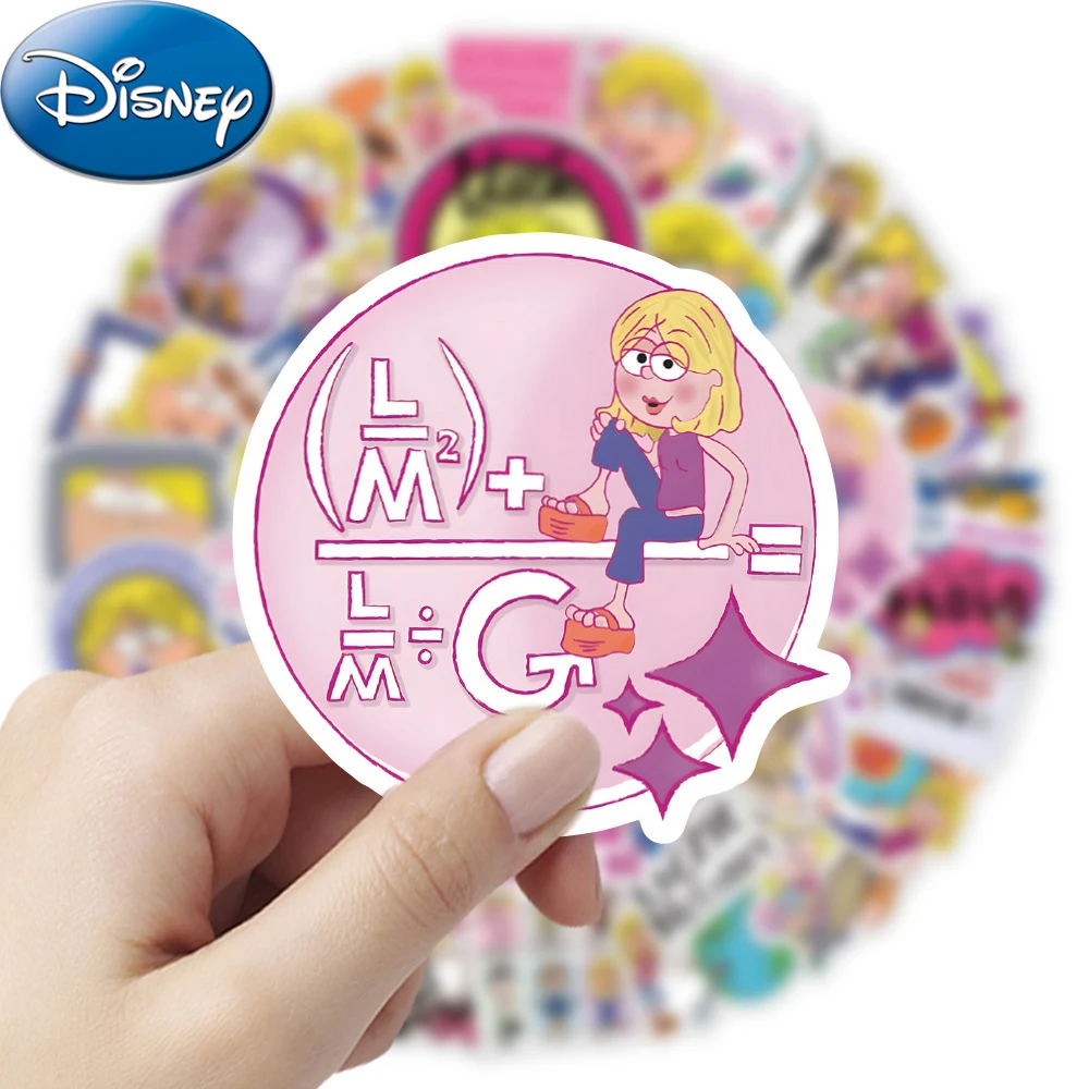 10/30/50pcs Cute Disney LIZZIE MCGUIRE Cartoon Stickers Funny Girls Graffiti Decals DIY Phone Notebook Skateboard Kawaii Sticker