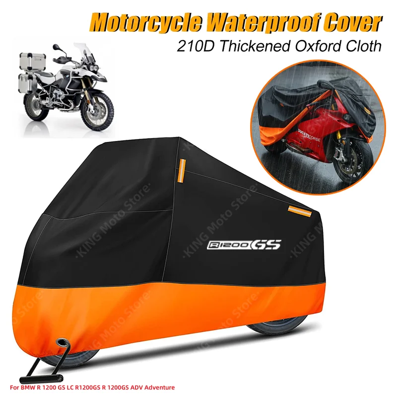 

BMW Cover Waterproof For BMW R 1200 GS LC R1200GS R 1200GS ADV Adventure Motorcycle Dust Rain Cover With Reflective Strip