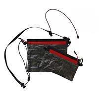 DCF and UHMWPE Outdoor Crossbody Bag Wallet Passort Holder Waterproof Ultralight Purse Key Card Cash Pouch Coin Storage Bag