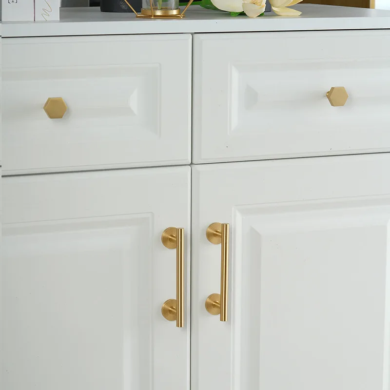 KEDLO moderner minimalistischer Massivmessing-Goldgriff für Küchenschubladen, 500 mm lang. – Detail 8