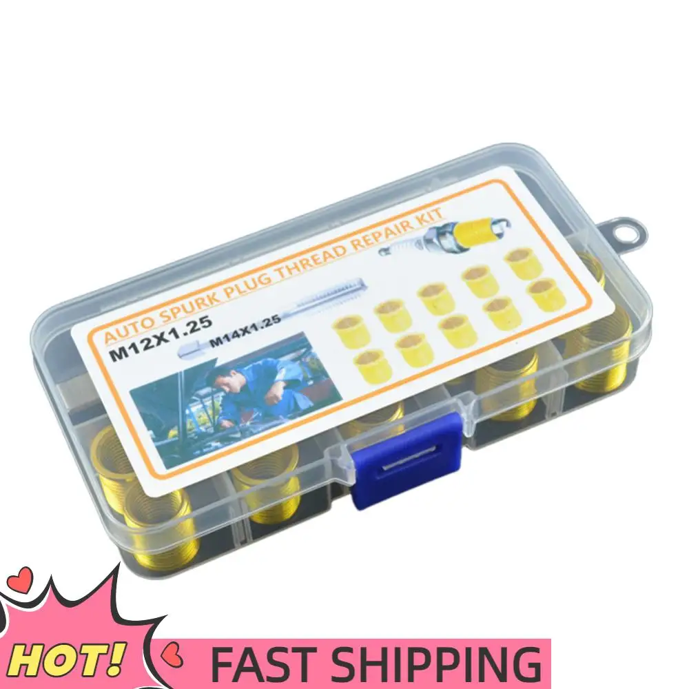 

Комплект с резьбой головки блока цилиндров M12x1,25, вставки и комплект метчиков M14x1,25, инструменты для ремонта резьбы свечи зажигания, метчик свечи зажигания для двигателя автомобиля