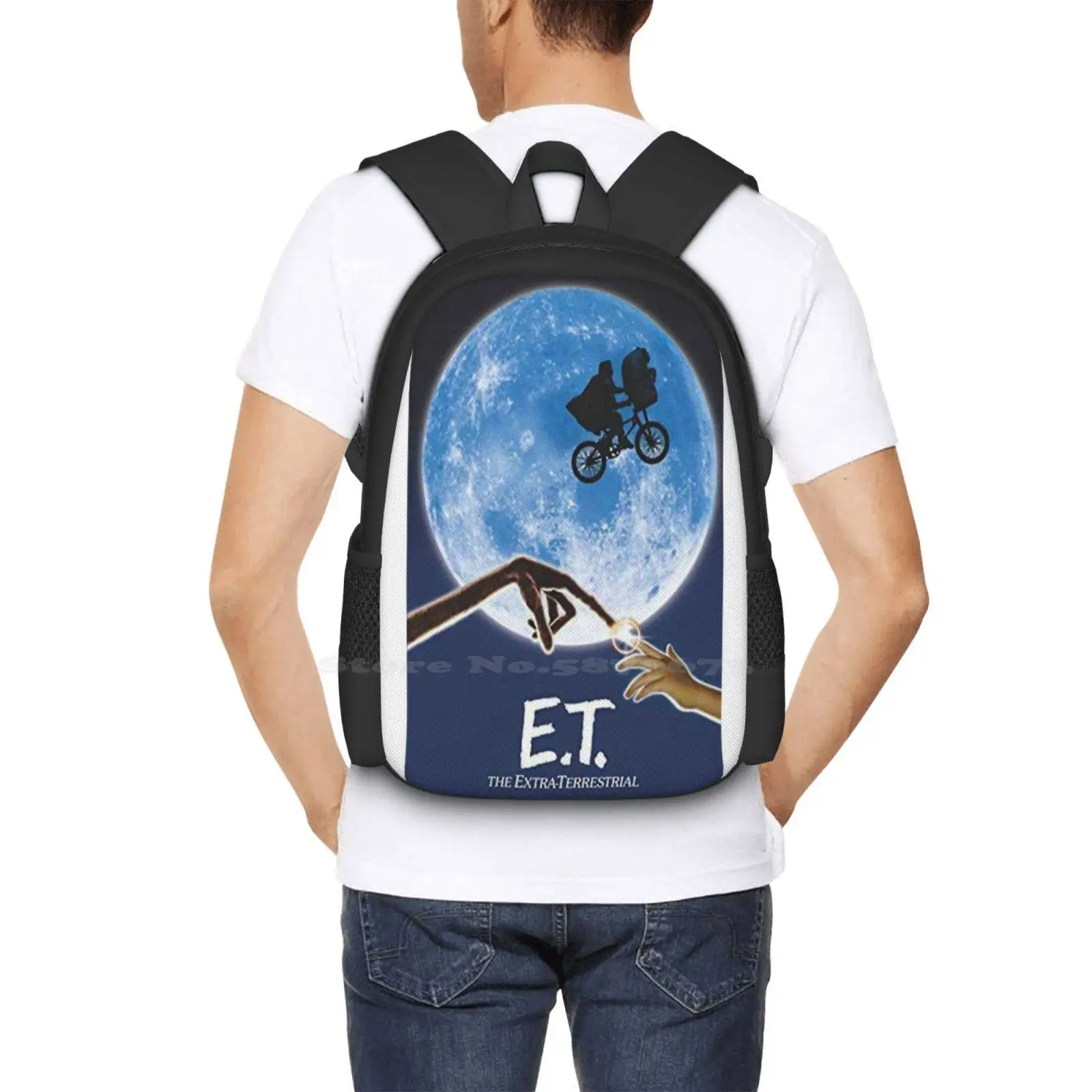 ت. حقائب مدرسية للمراهقات حقائب سفر للكمبيوتر المحمول E T Steven Spielberg Sci Fi Movie Alien Dee Walace Drew Barrymore Henry #6