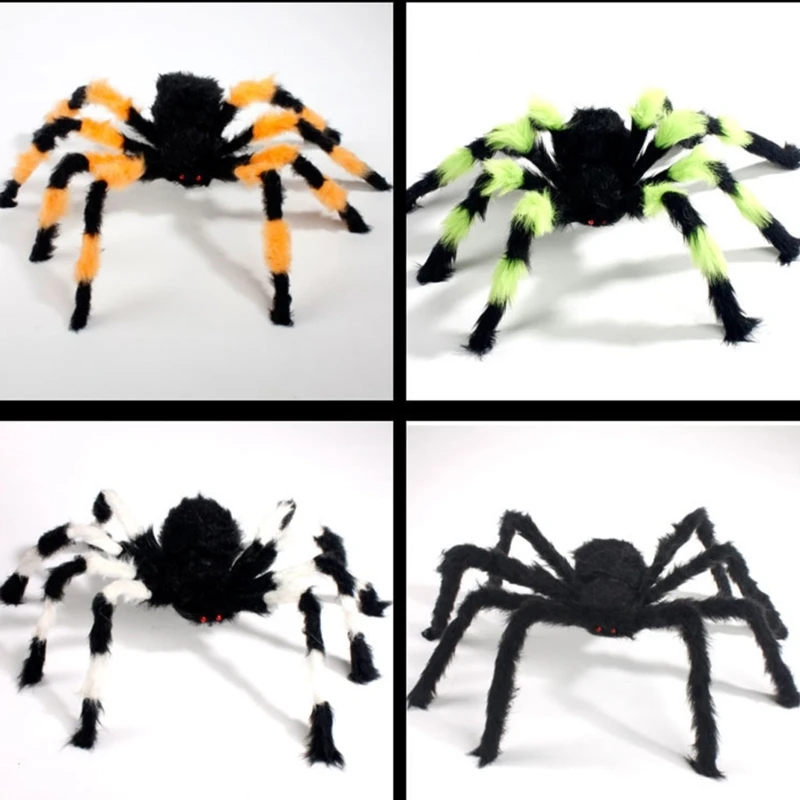 Halloween Spiders Prop Scary Spiders Different Sizes for Indoor & Outdoor Decors