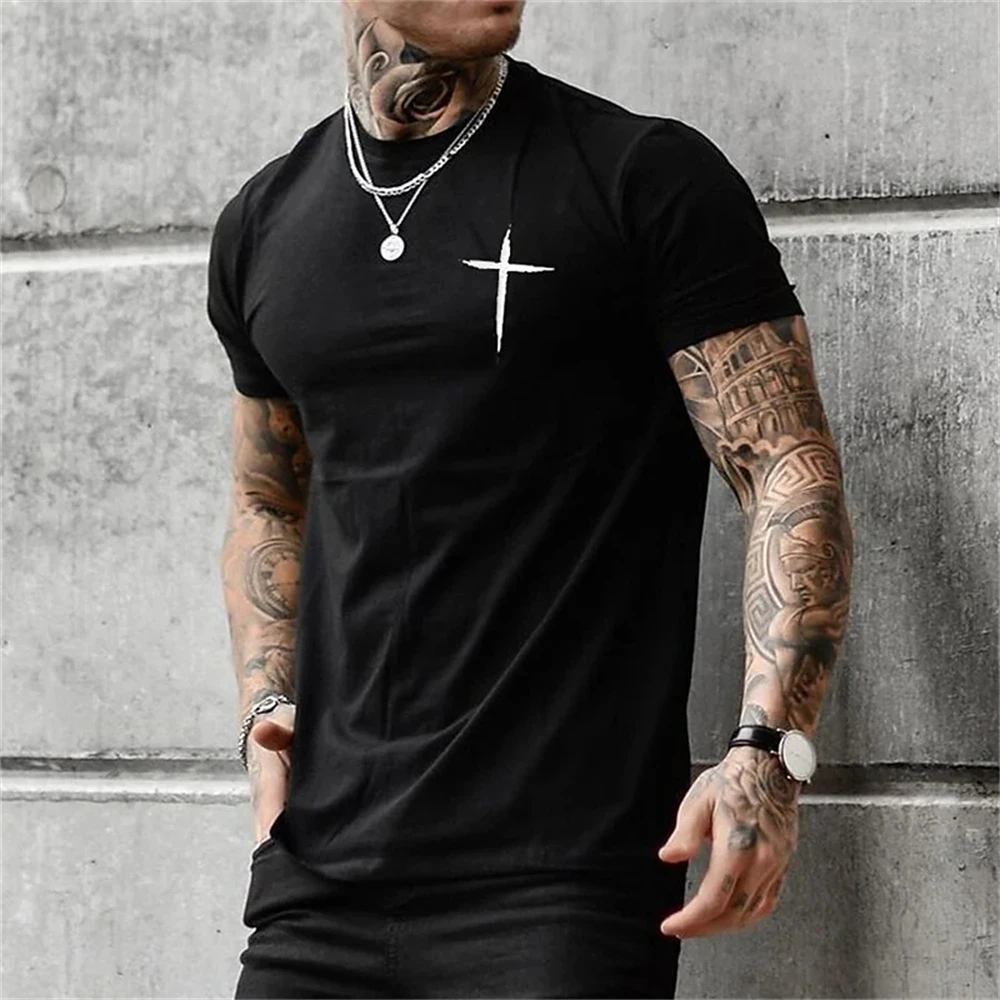 

Men's T-shirt Stripes T Shirt Summer 3D Poker Printed Short Sleeve Vinatge Tops Fashion Street Hip Hop Tees Shirt Men Clothing