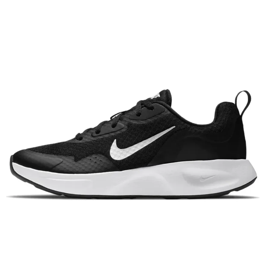 Nike Wearallday Athletic Comfort Low Top Casual Running Shoes Women's Black and White