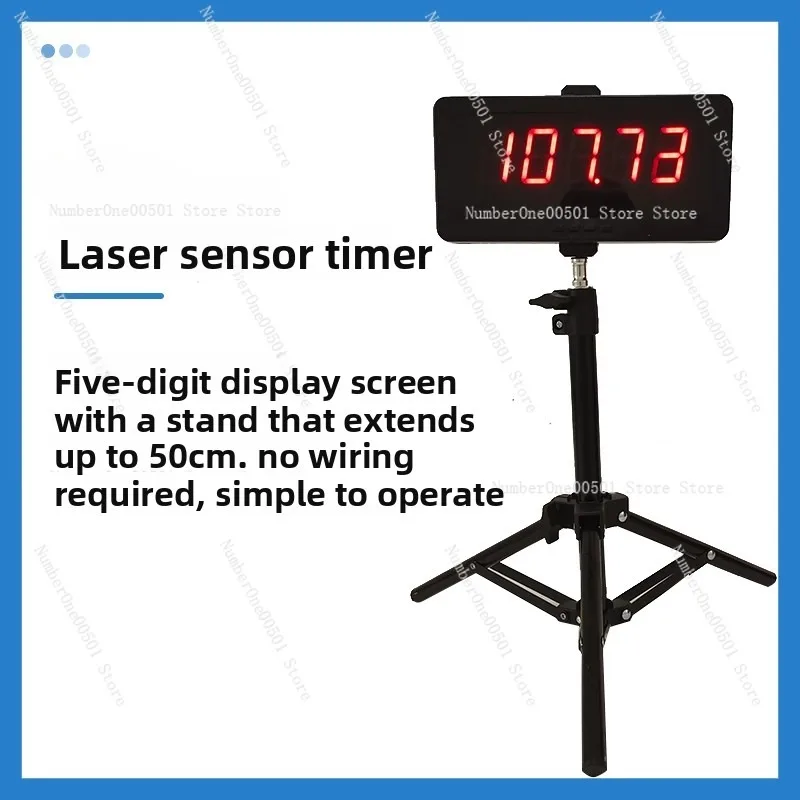 Electronic Timing Tool for Roller Skating Speed Slalom Running 100m Multi Lap High Precision Portable