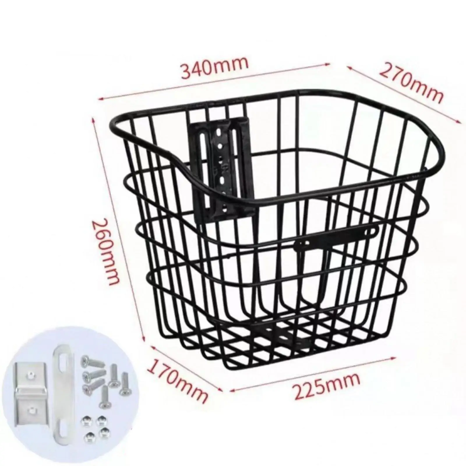 Bike Basket, MultiPurpose Detachable Bicycle Front Basket for Pet,